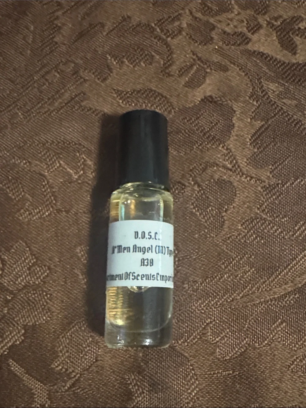 Mini Roll-On Sample Fragrance Trio Clear Glass with Black Caps tester fragrances